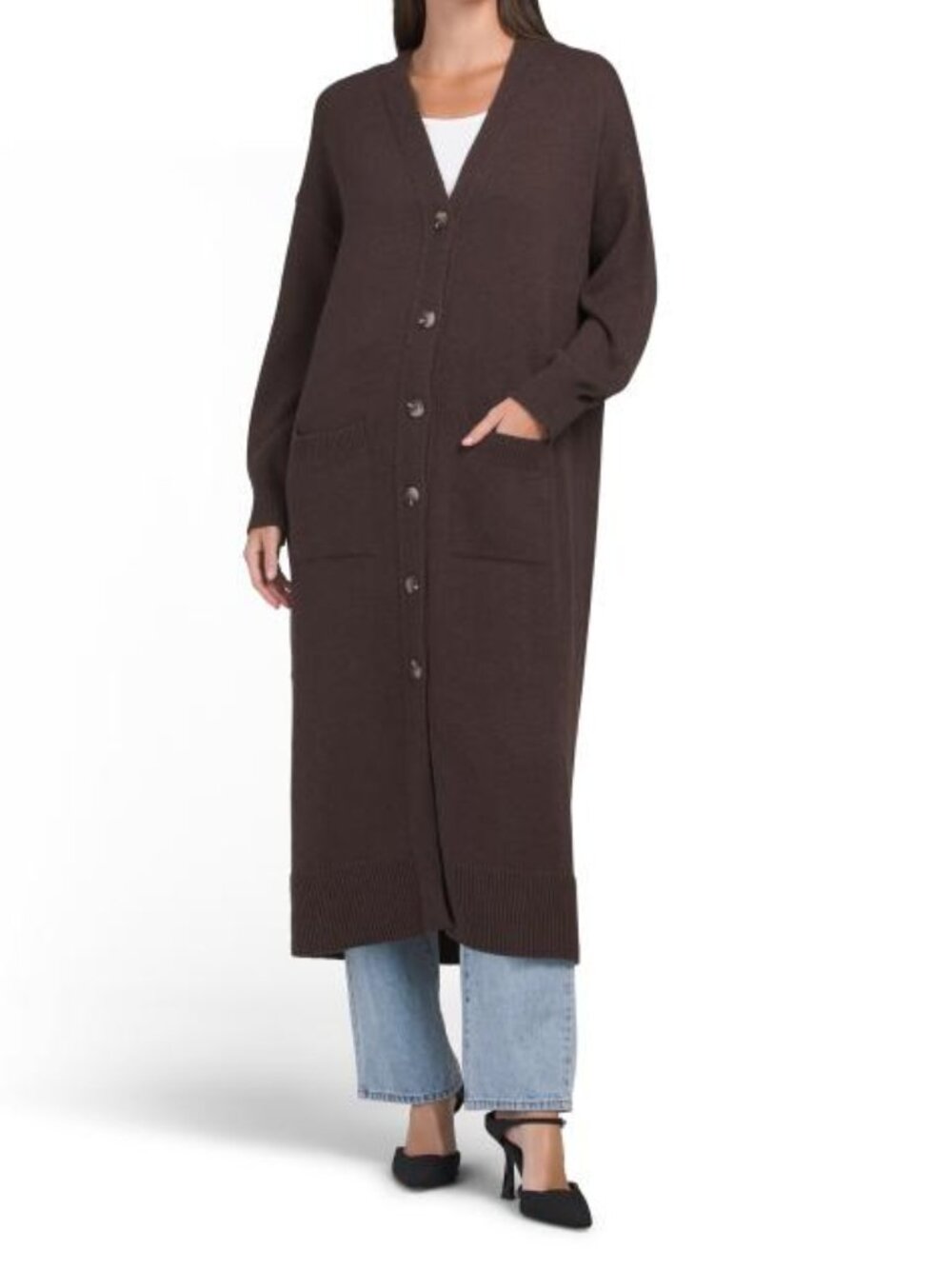 525 AMERICA Wool Blend Duster Cardigan